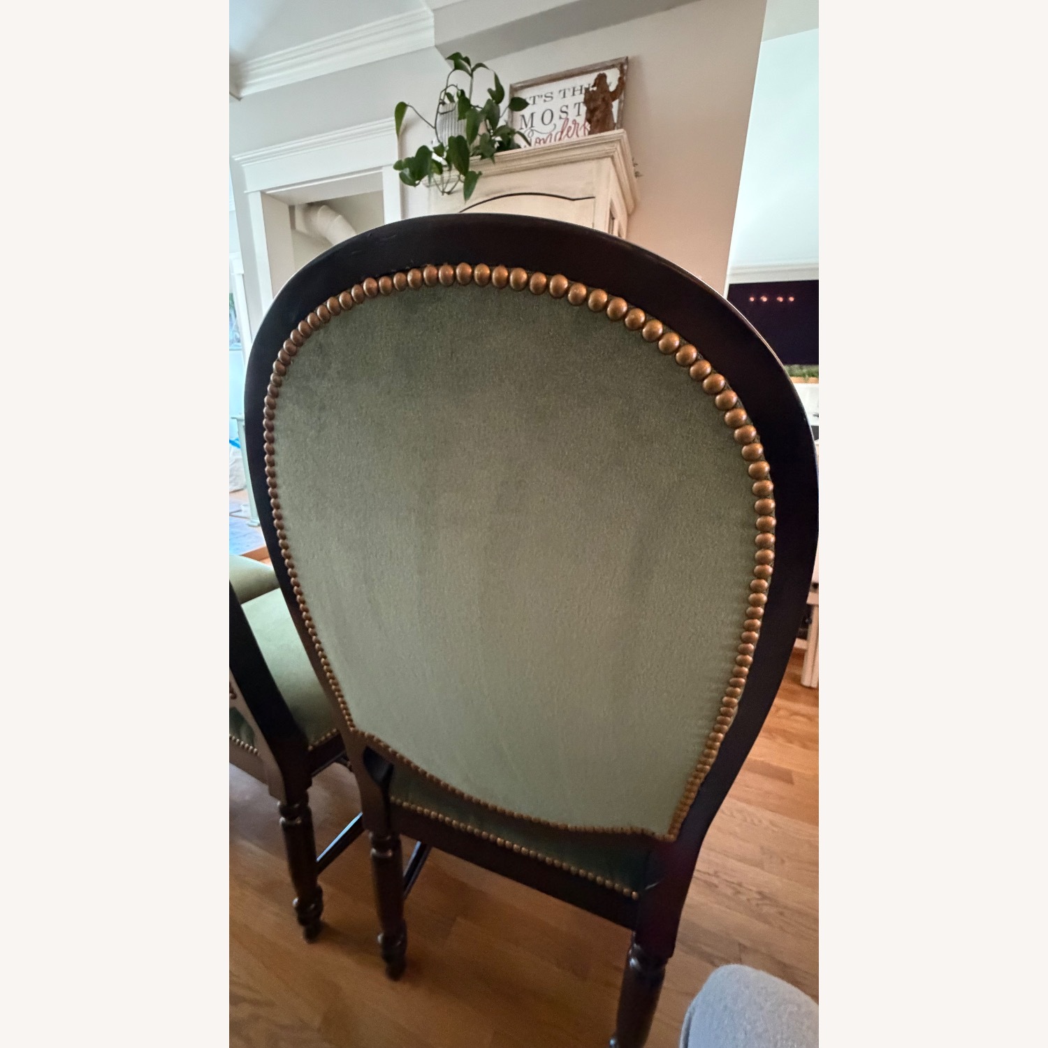 Green Velvet Dining Chairs - image-3