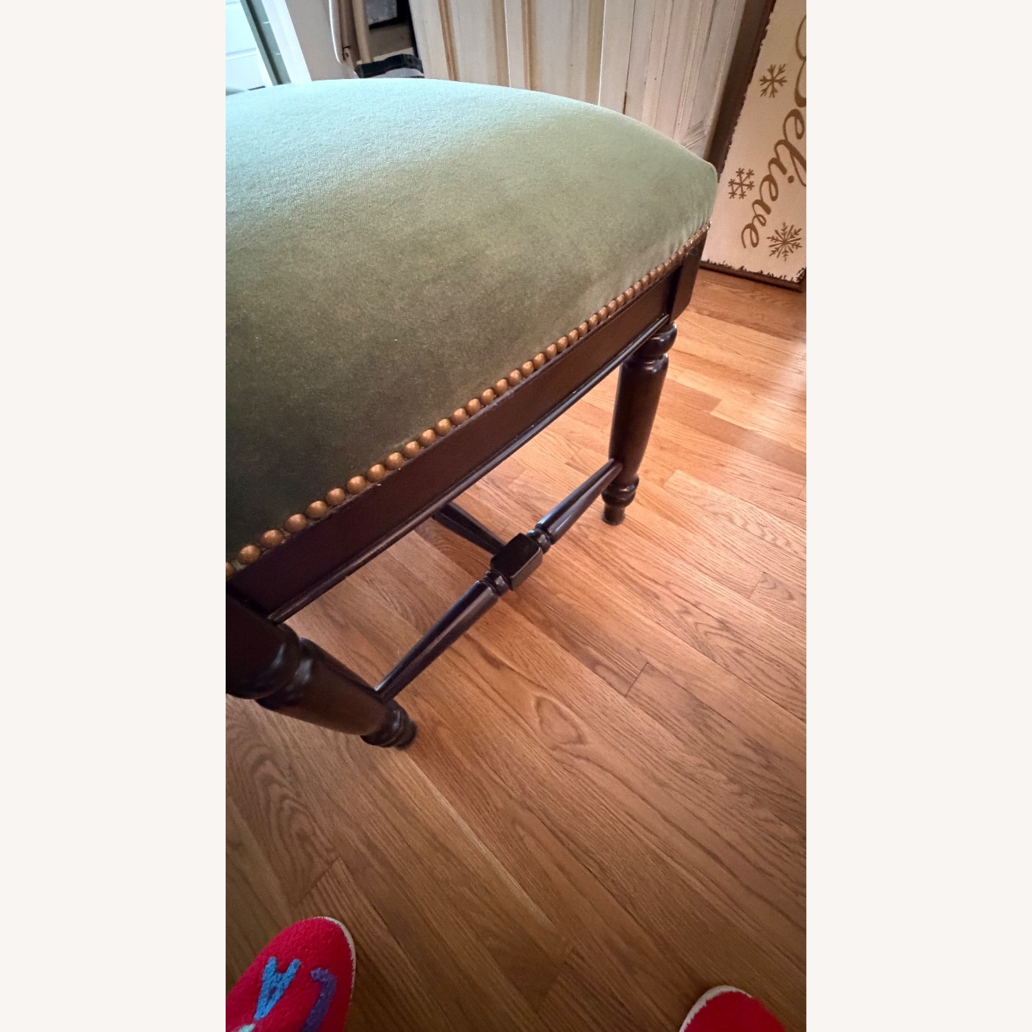 Green Velvet Dining Chairs - image-6