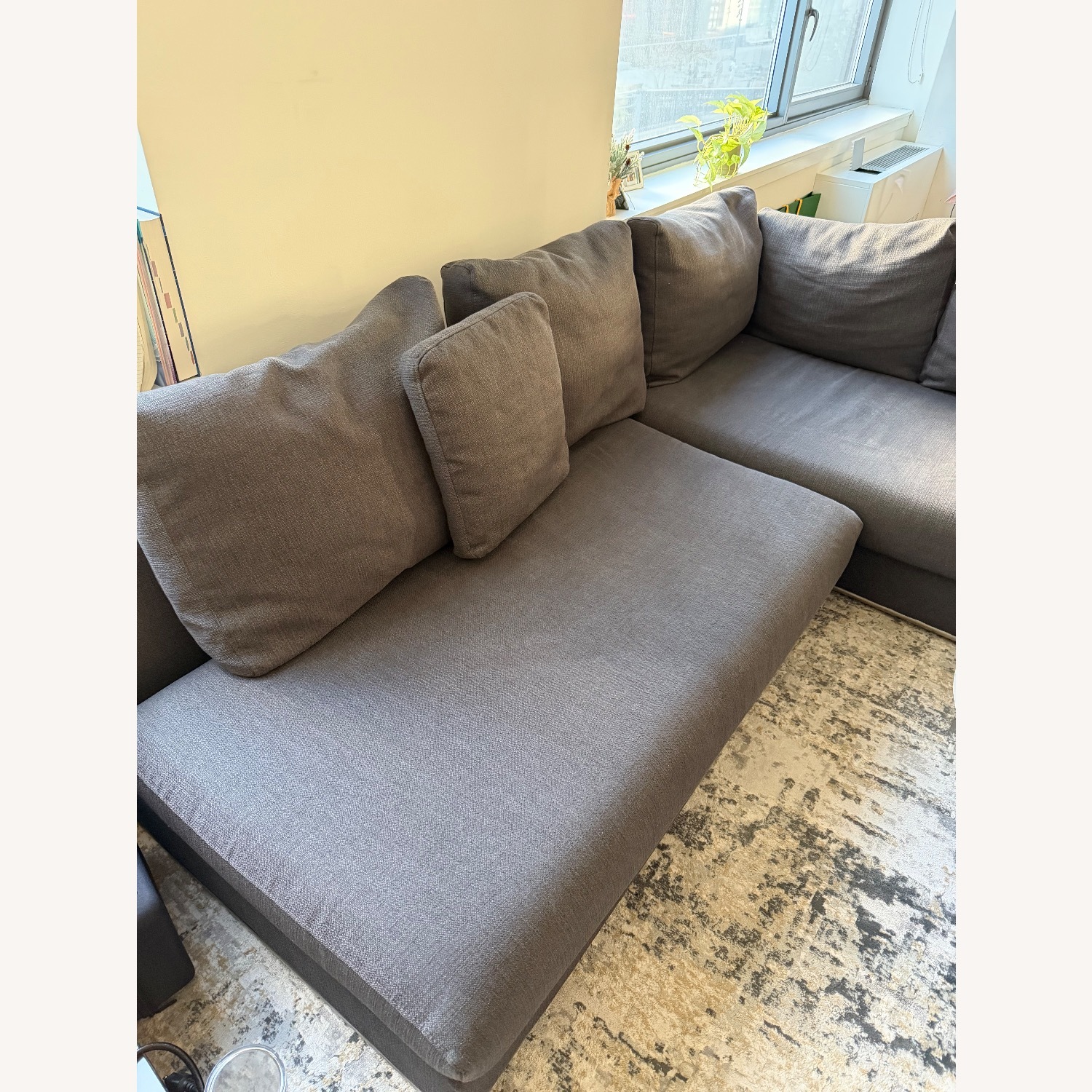 Modani Gianni Dark Gray Fabric 2 Piece Sectional - image-2