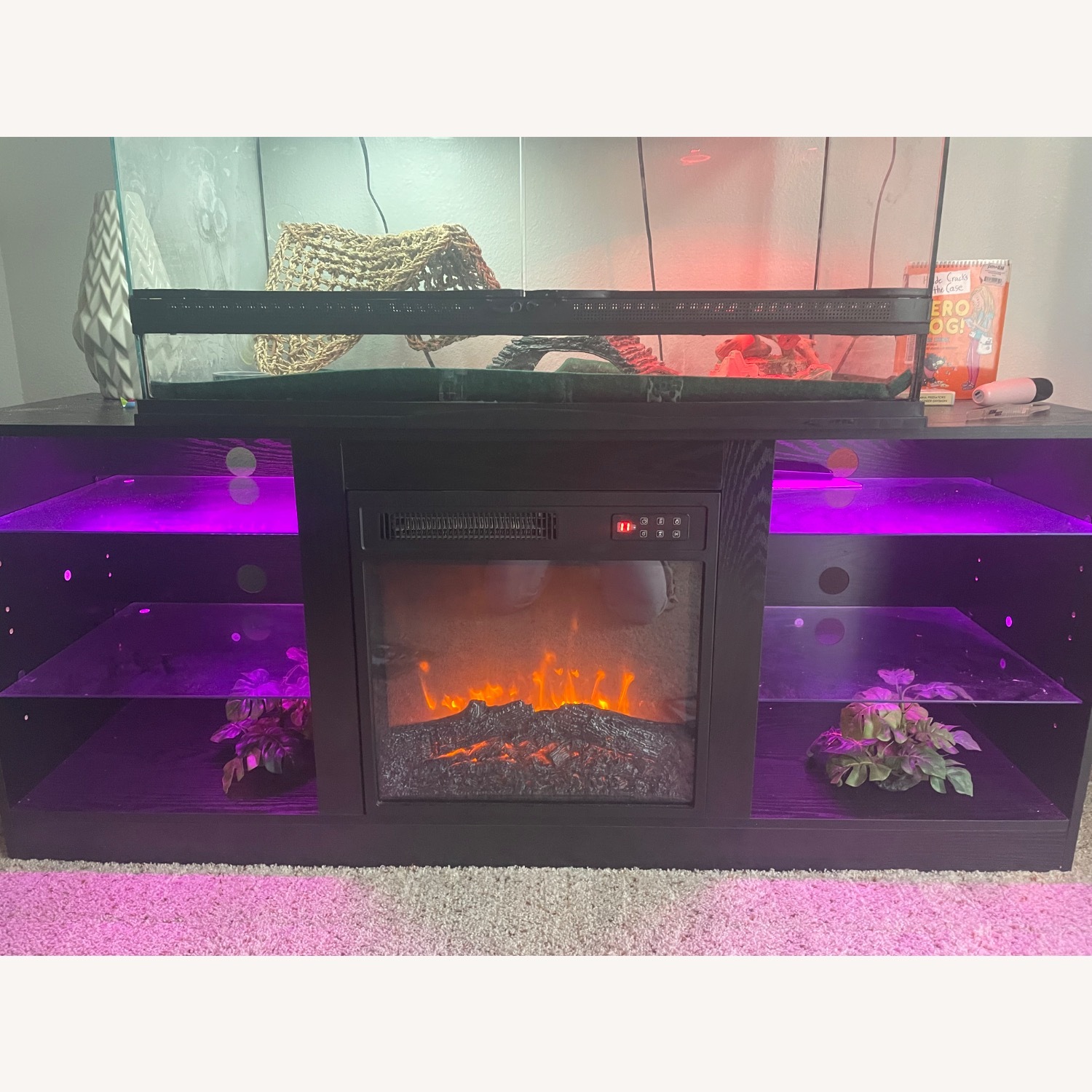 BREEZEHEAT Electric Fireplace TV Stand - image-2