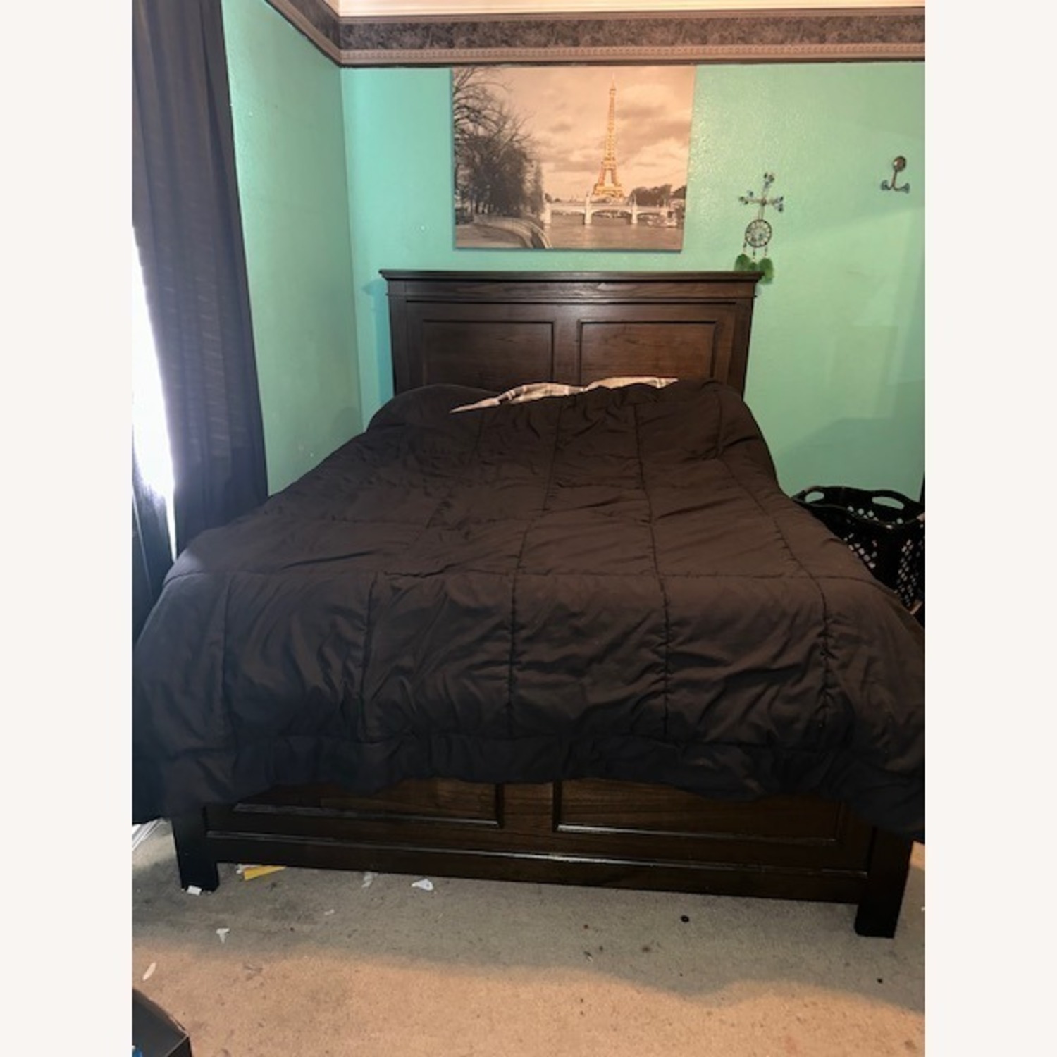 Ashley Furniture Alexee Dark Brown Wood Queen Bed - image-3