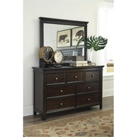 Ashley Furniture Dark Brown Dresser with Mirror