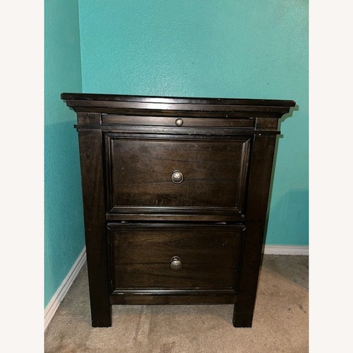 Used Ashley Furniture Dark Brown Nightstand for sale on AptDeco