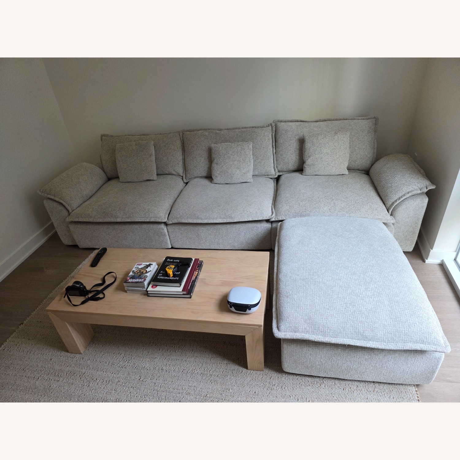 Beige / Natural 4-Piece Modular Sectional - image-0