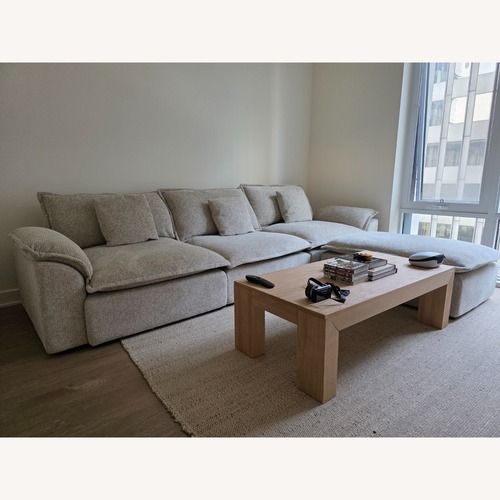 Used Beige / Natural 4-Piece Modular Sectional for sale on AptDeco