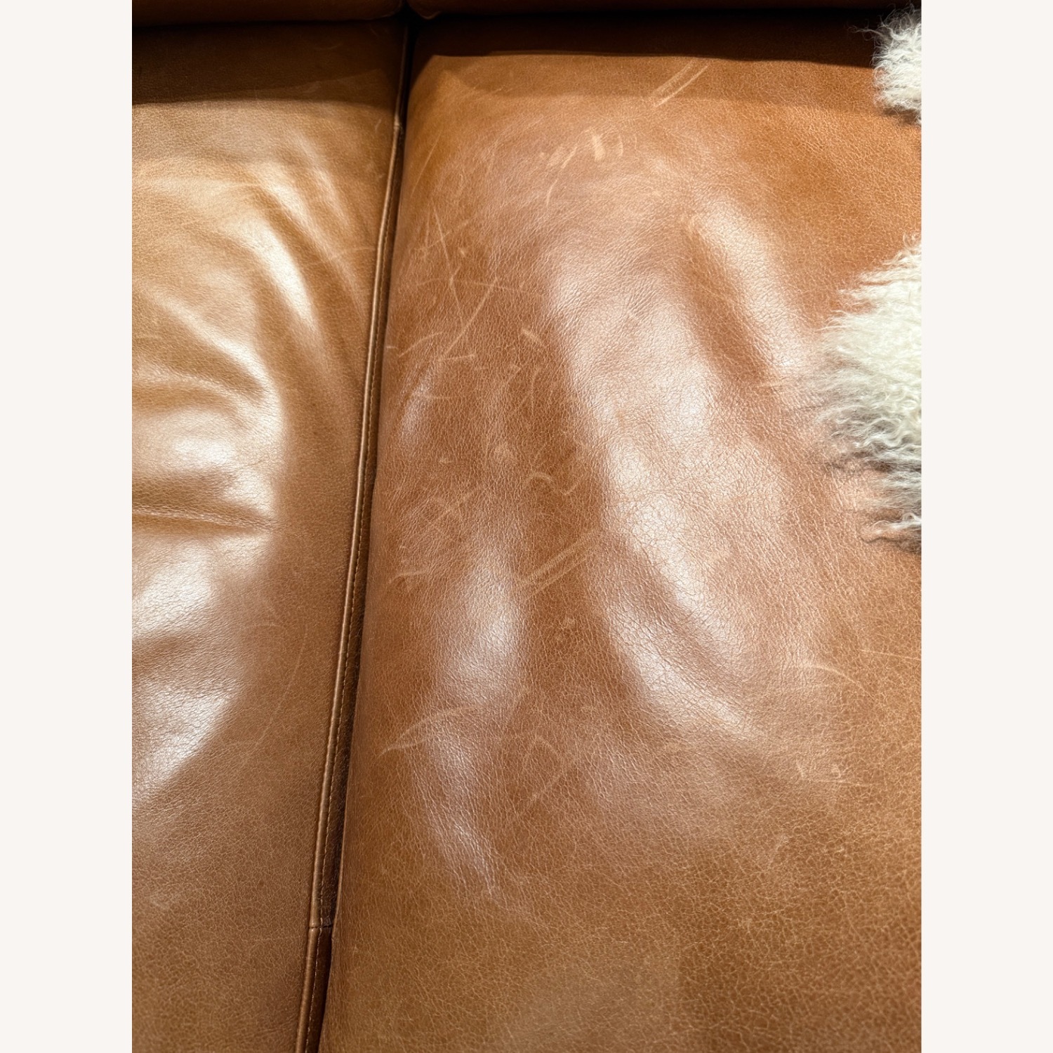 Interior Define Jason Wu Brown Leather Sofa - image-9