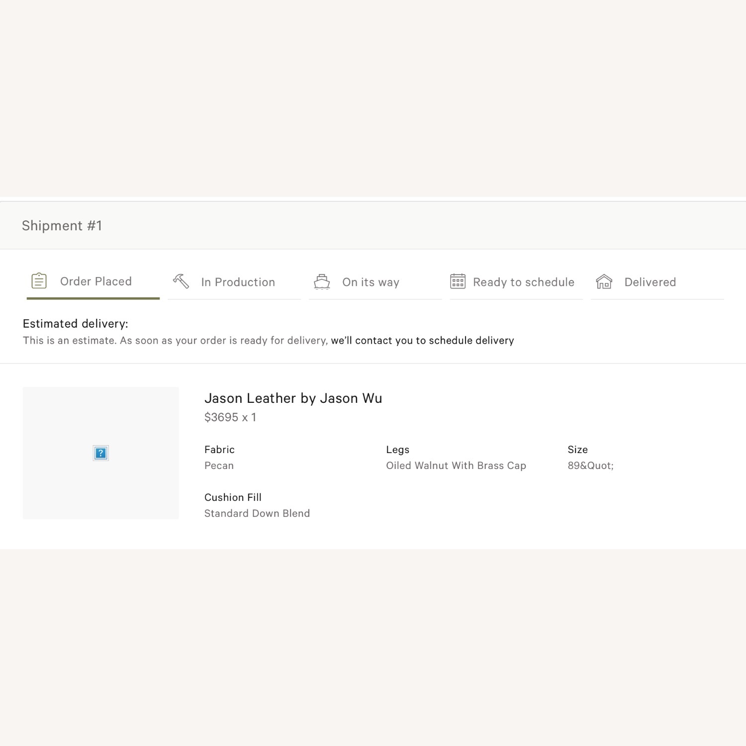 Interior Define Jason Wu Brown Leather Sofa - image-4