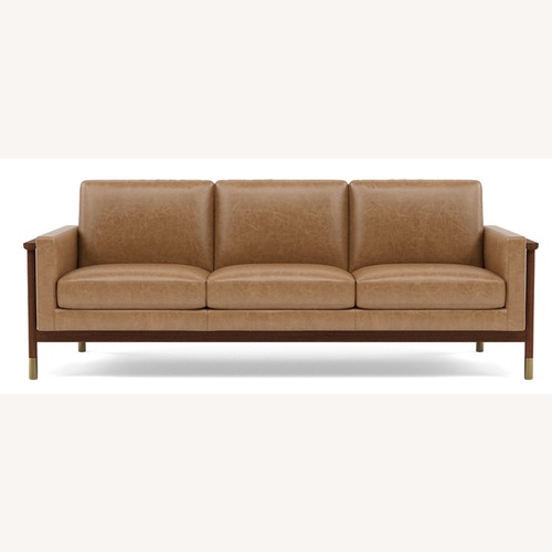 Used Interior Define Jason Wu Brown Leather Sofa for sale on AptDeco