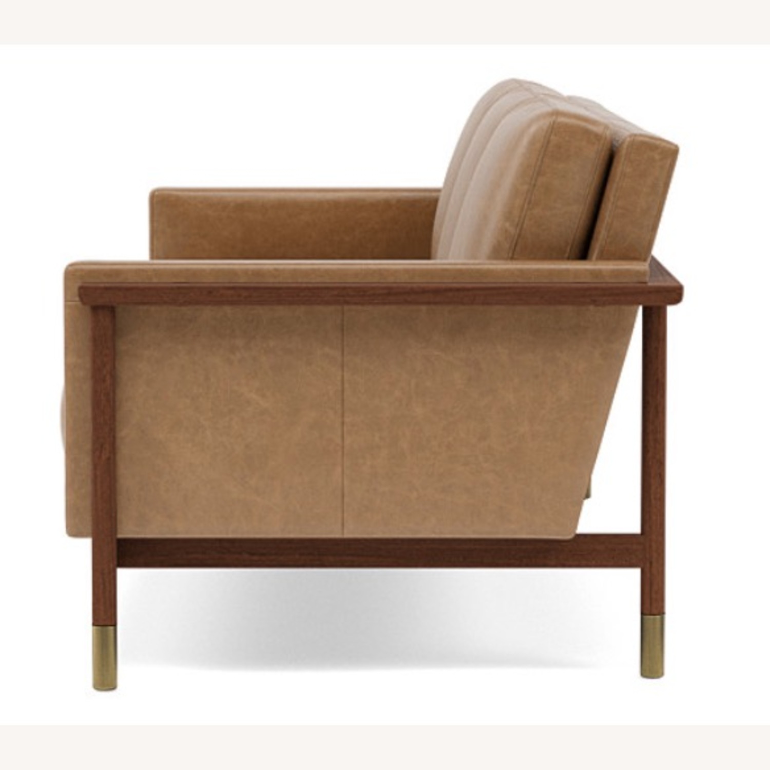 Interior Define Jason Wu Brown Leather Sofa - image-1