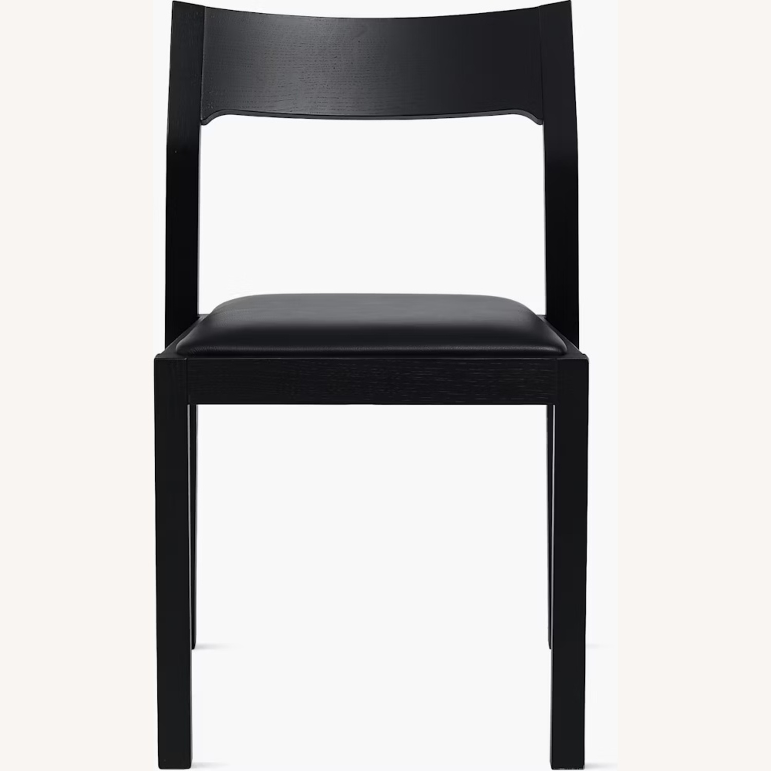 Set of 4 Wood Dining Chairs with Leather Seats - image-7