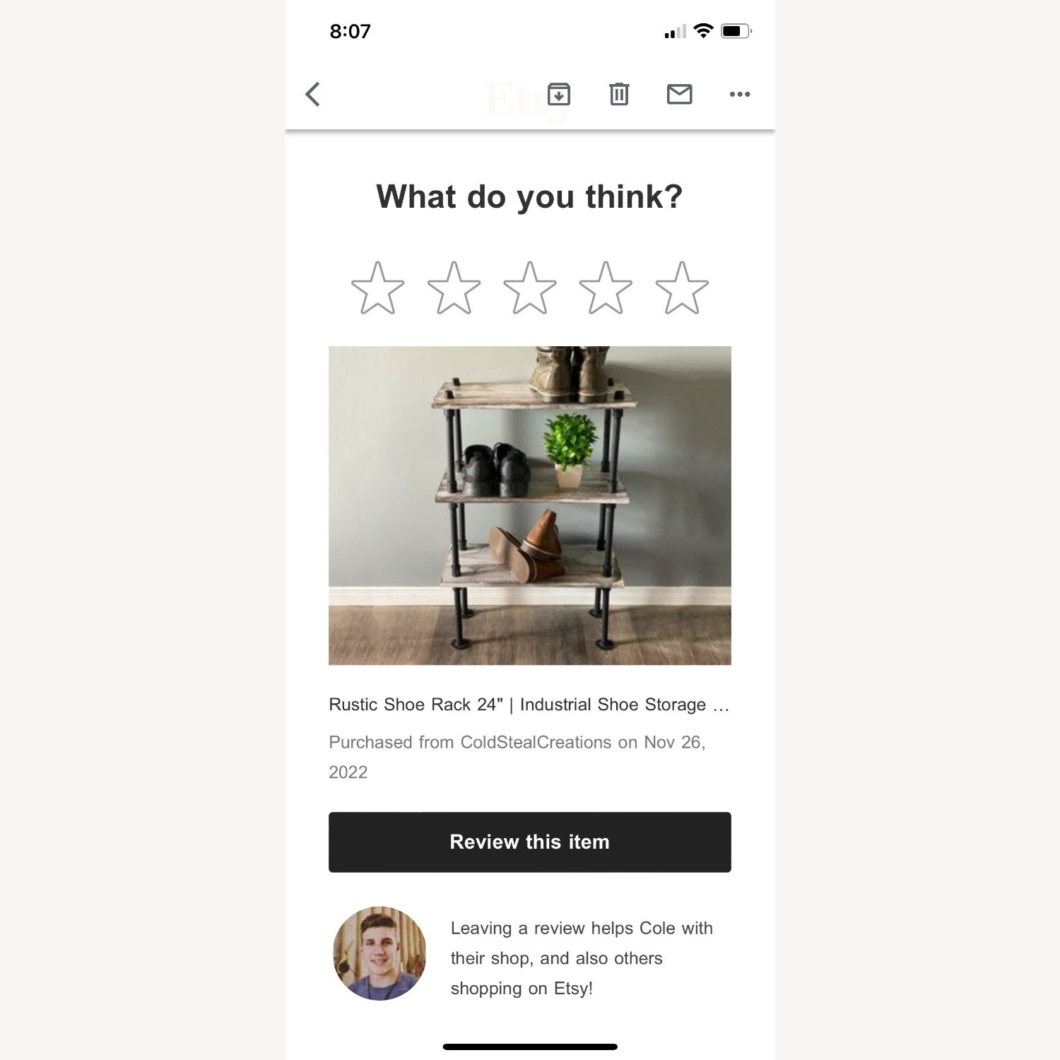 Etsy Artist Made Rustic Boot Wall Shelves - image-3