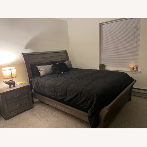 Used Raymour & Flanigan Josie Queen Bed for sale on AptDeco