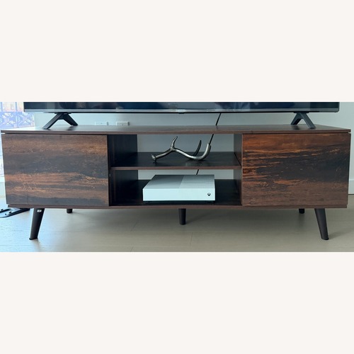 Used Wooden TV Console / Media Stand with Storage for sale on AptDeco