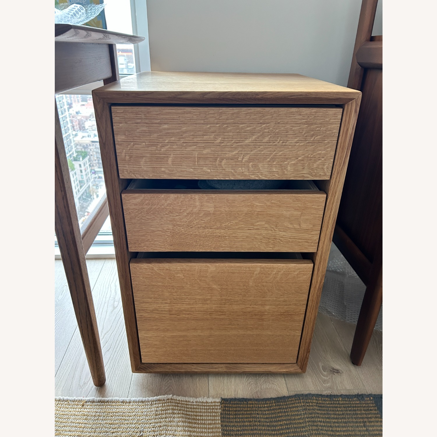 Natural Wood Bookcase - image-1