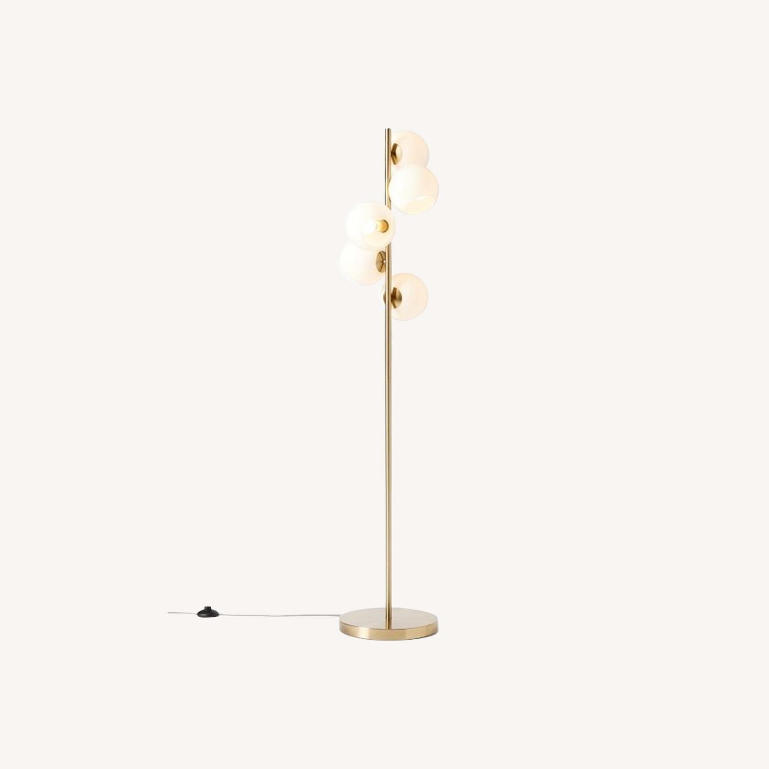 West Elm Staggered Glass 5-Light Floor Lamp (60") - image-0