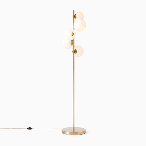 Used West Elm Staggered Glass 5-Light Floor Lamp (60") for sale on AptDeco