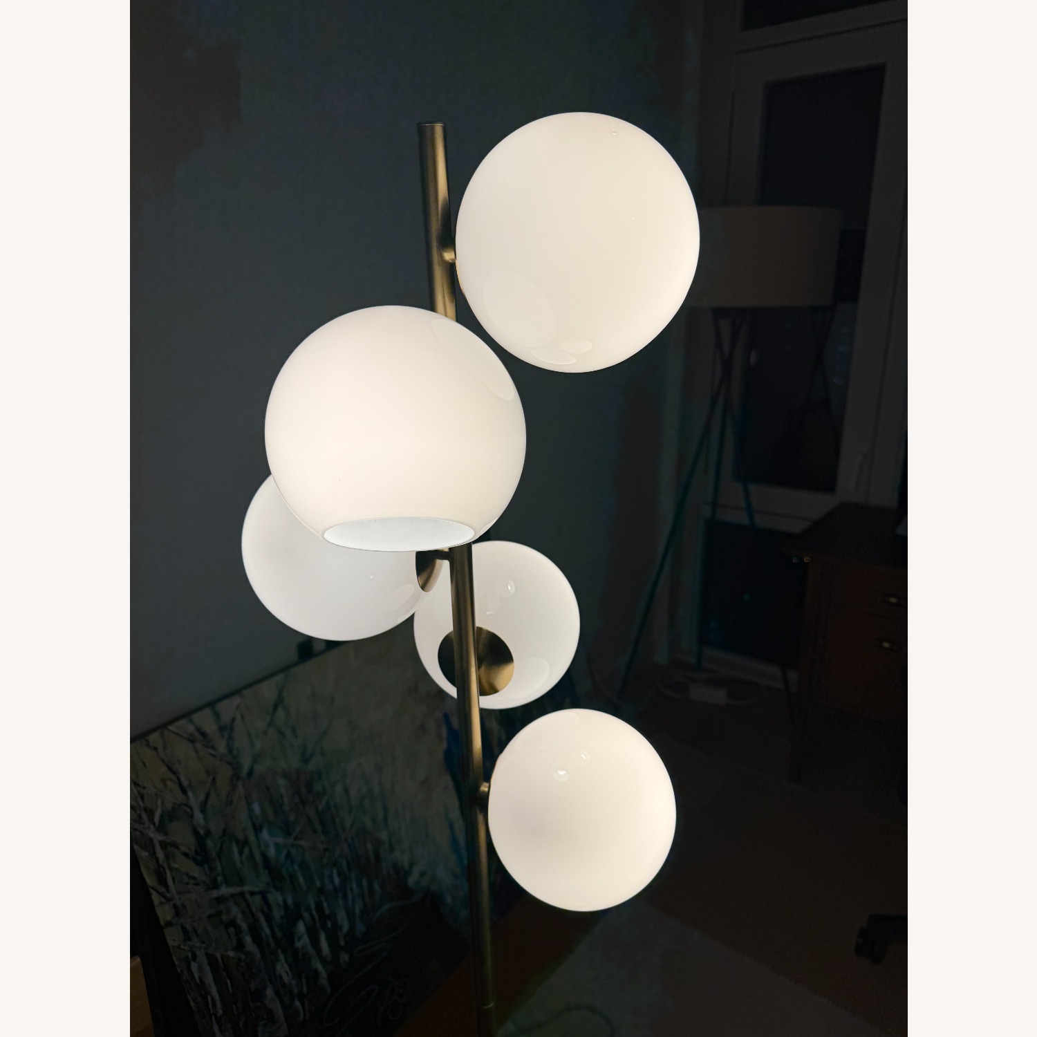 West Elm Staggered Glass 5-Light Floor Lamp (60") - image-3