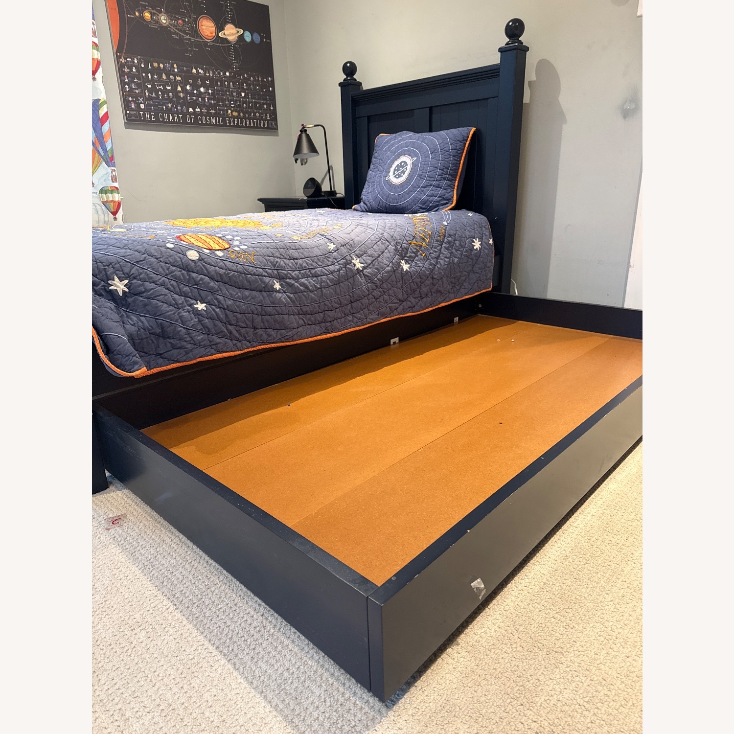 The Land of Nod Walden Blue Twin Bed - image-9