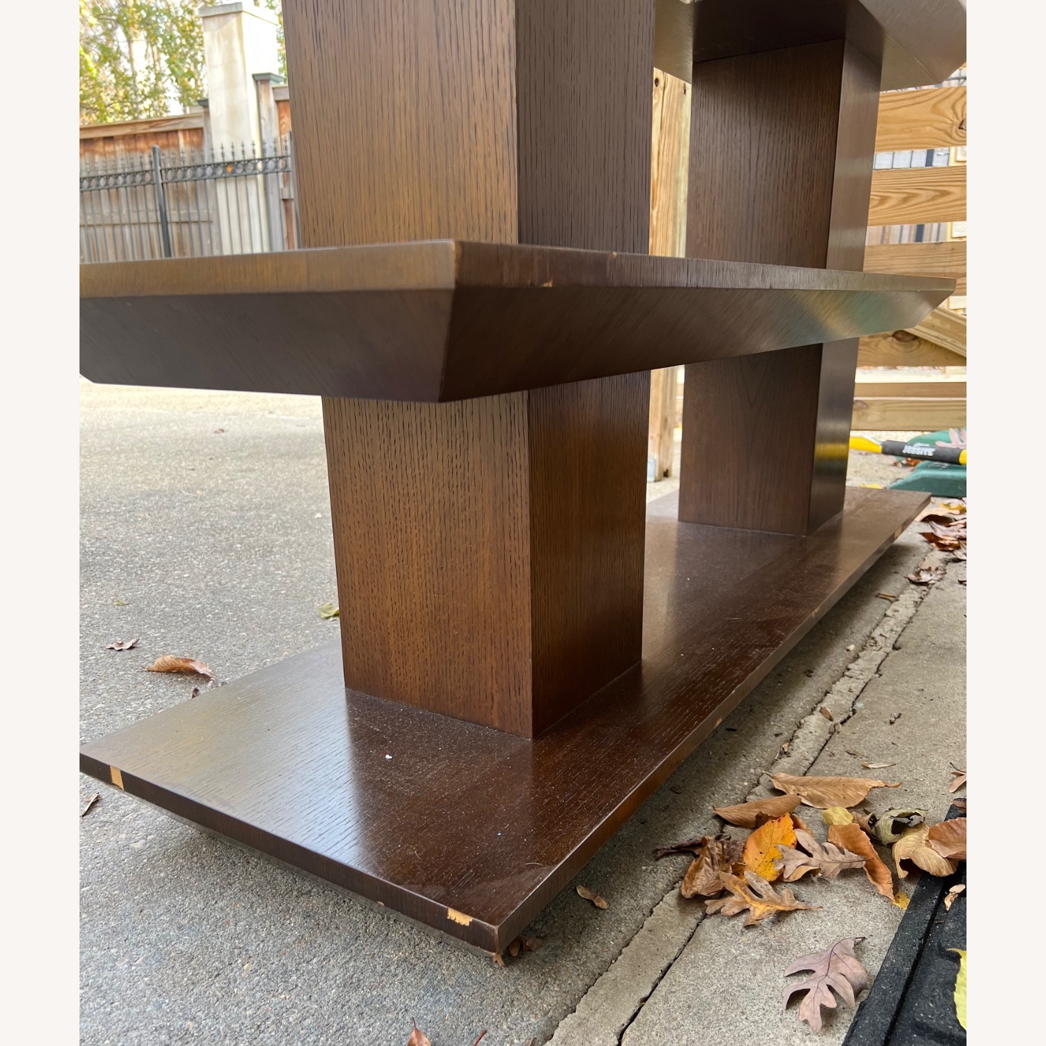 Wooden Teak Display Cabinet - image-5