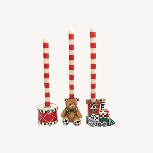 Used MacKenzie-Childs Toyland Candle Holders Set for sale on AptDeco