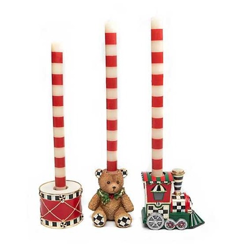 Used MacKenzie-Childs Toyland Candle Holders Set  for sale on AptDeco