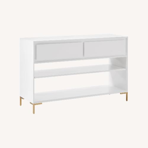 Used West Elm White Nolan Entryway Console for sale on AptDeco