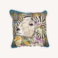 MacKenzie-Childs Scottish Ram Pillow