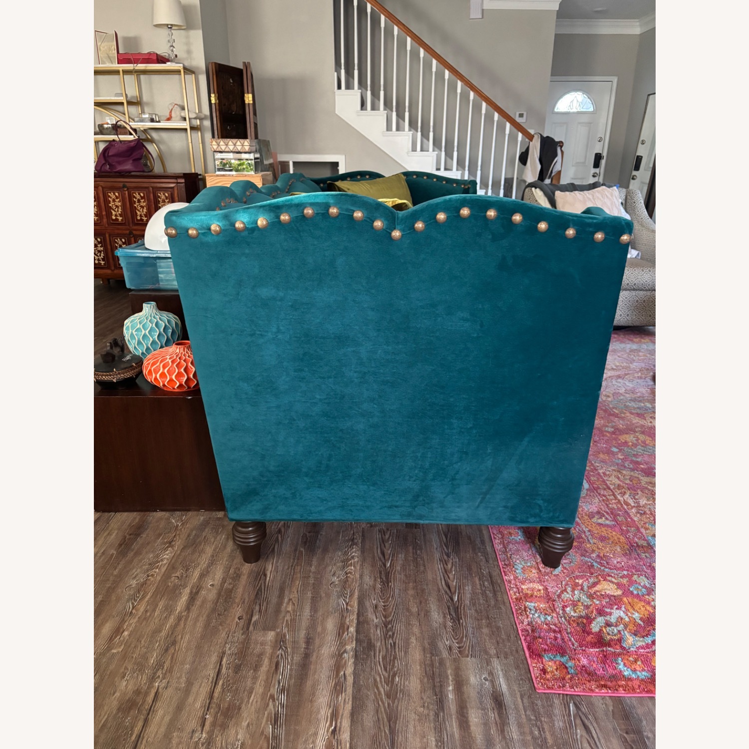 Horchow Haute House Blue 2 Seater Sofa - image-5