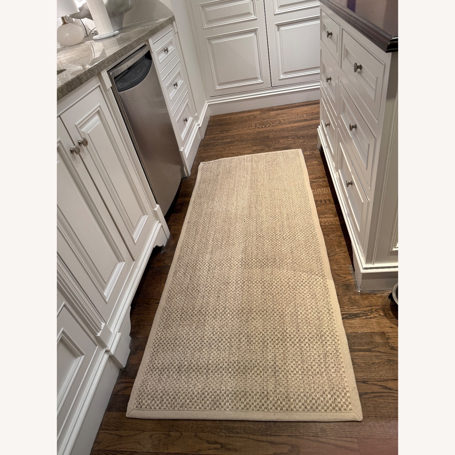 Natural Jute Indoor Runner Rug + Separate Rug Pad - image-3
