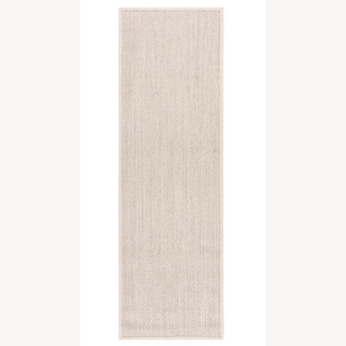 Used Natural Jute Indoor Runner Rug + Separate Rug Pad for sale on AptDeco