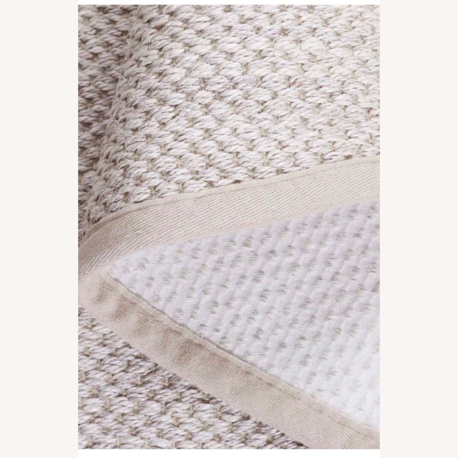 Natural Jute Indoor Runner Rug + Separate Rug Pad - image-2