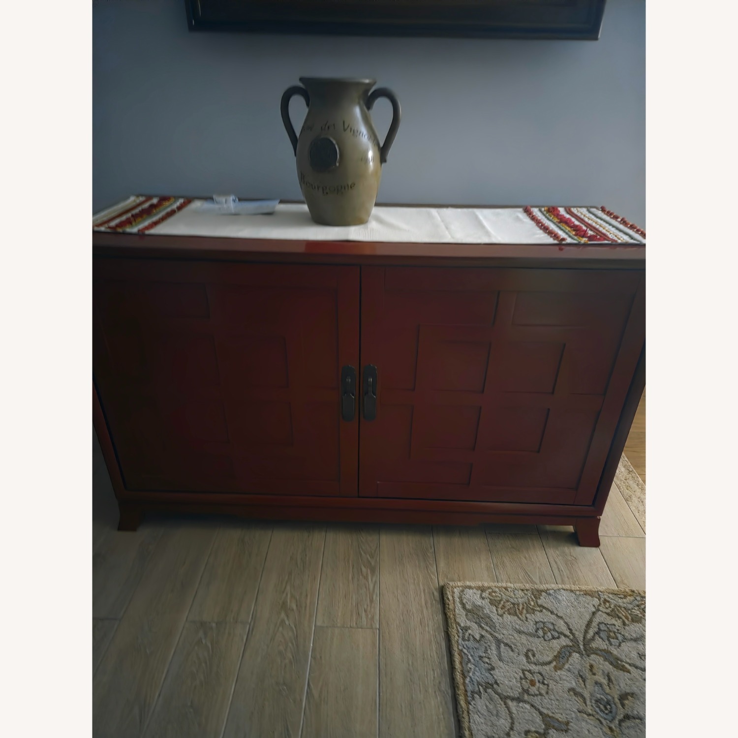 Crate & Barrel Kuraya Red Wood Sideboard - image-3