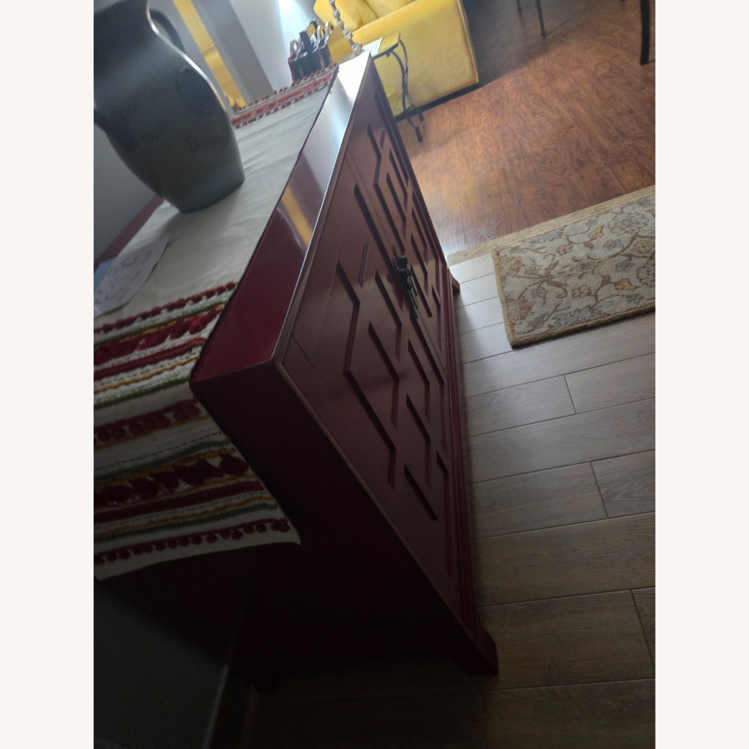 Crate & Barrel Kuraya Red Wood Sideboard - image-5