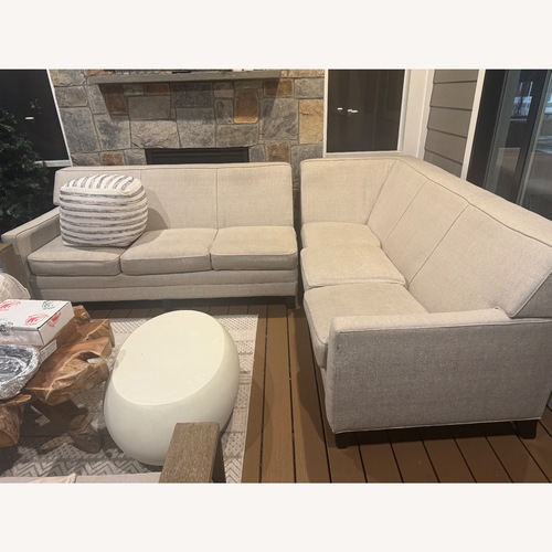 Used Custom Grey Sofa for sale on AptDeco