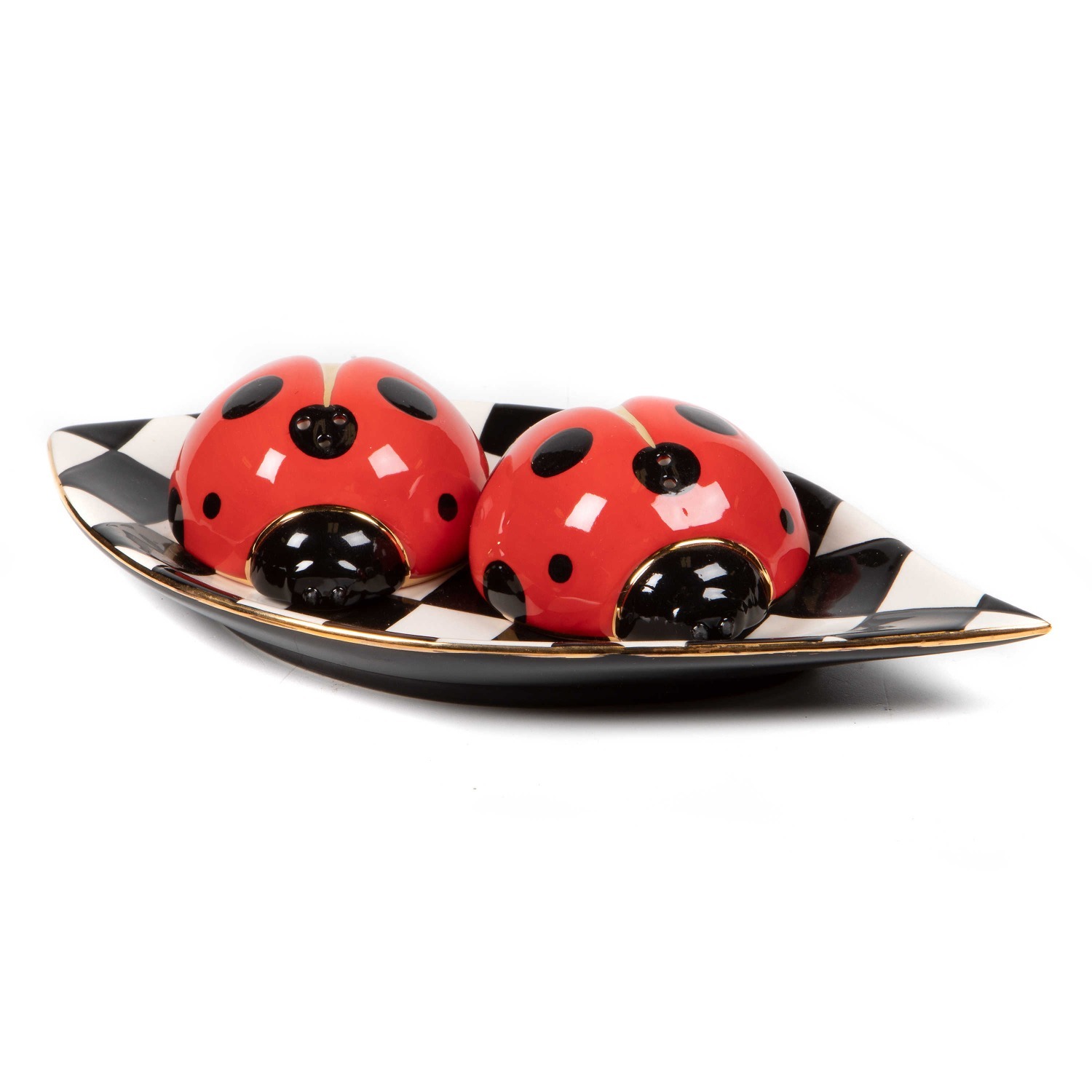 MacKenzie-Childs Ladybug Salt & Pepper Shaker Set - image-1