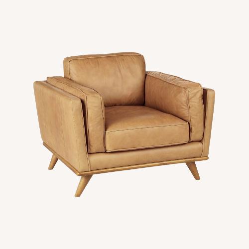 Used Article Leather & Oak Armchair for sale on AptDeco