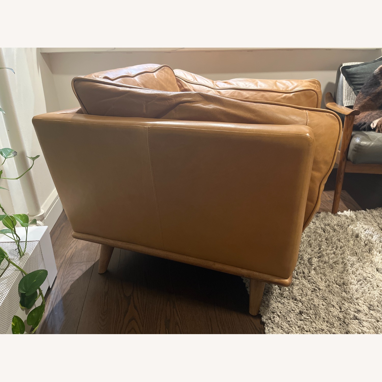 Article Leather & Oak Armchair - image-3