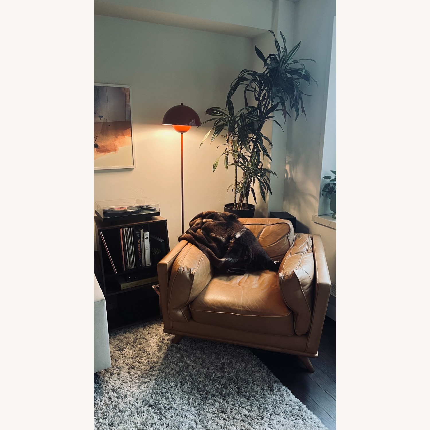 Article Leather & Oak Armchair - image-4