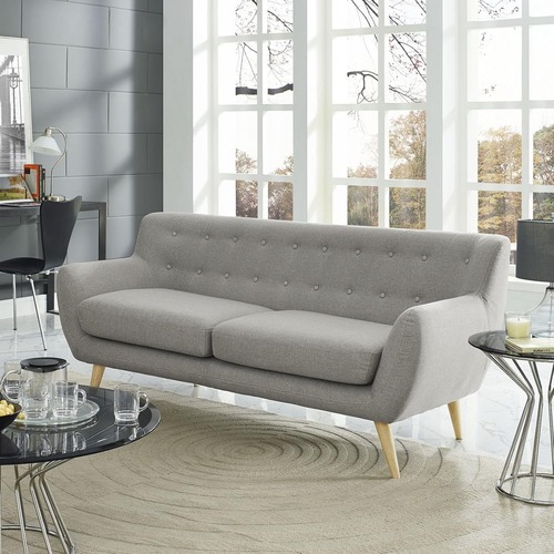 Used Modway Light Gray Fabric 3+ Seater Sofa for sale on AptDeco