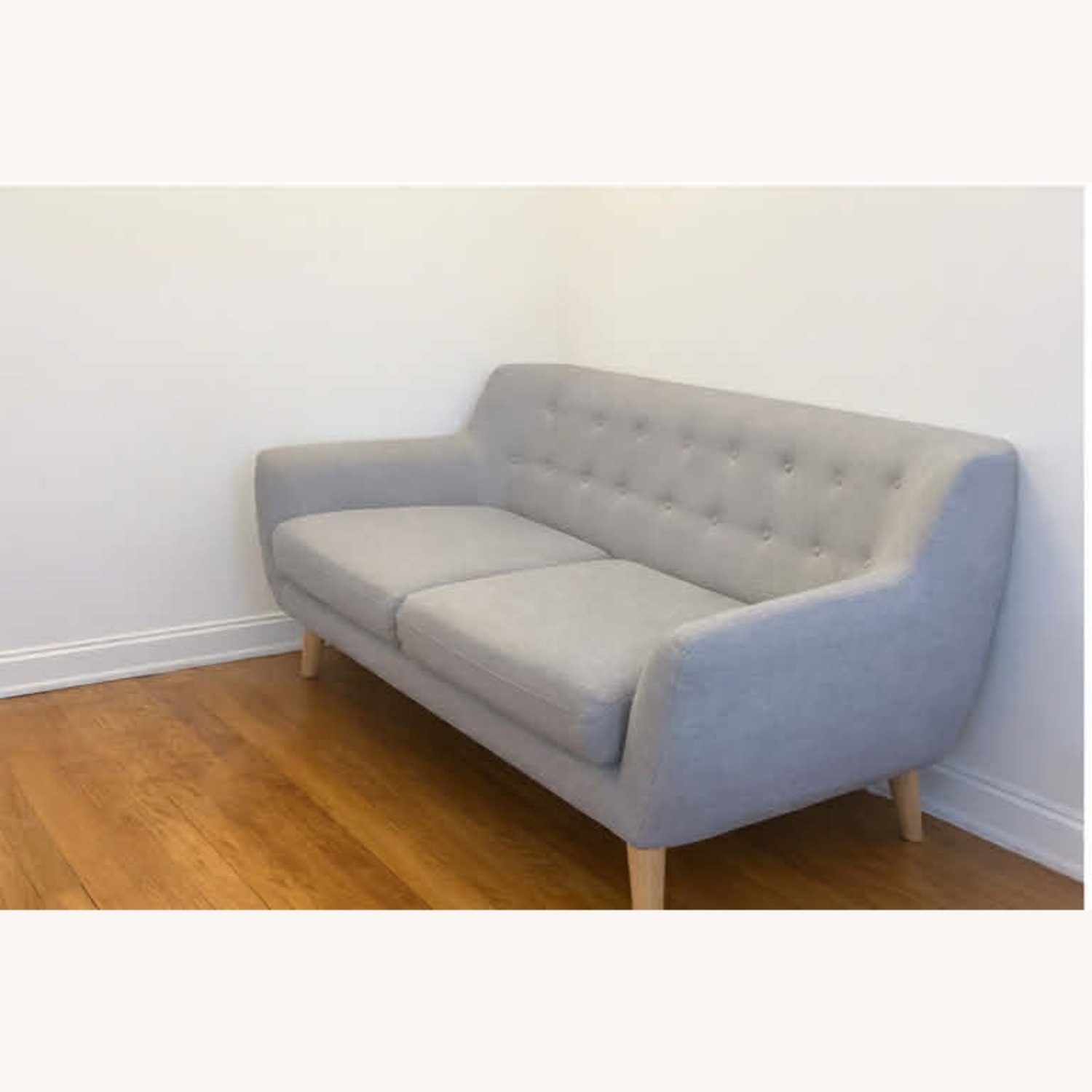 Modway Light Gray Fabric 3+ Seater Sofa - image-3