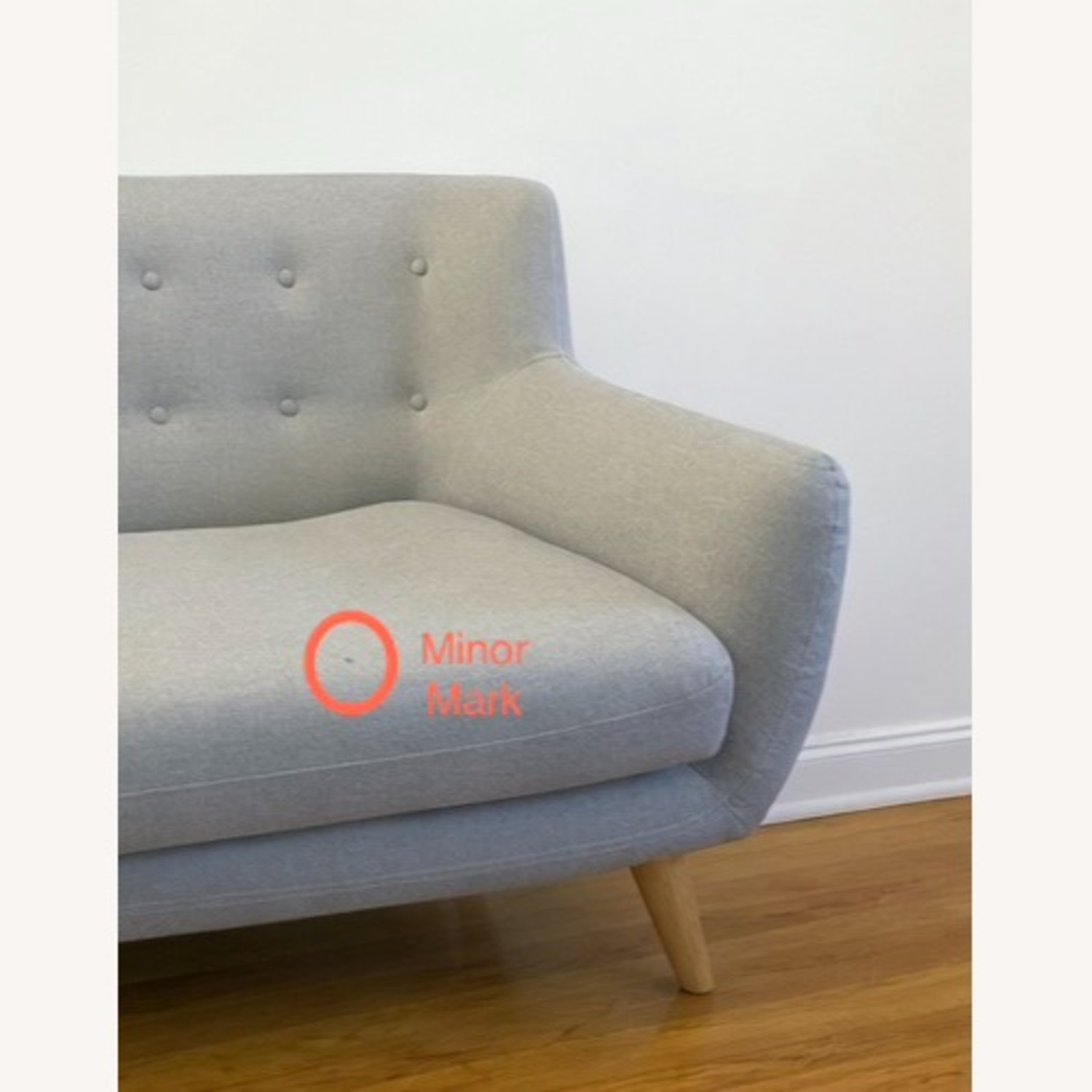 Modway Light Gray Fabric 3+ Seater Sofa - image-4