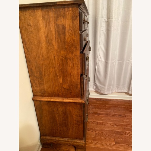 Used Vintage/Antique Finds Dark Brown Wood Dresser for sale on AptDeco