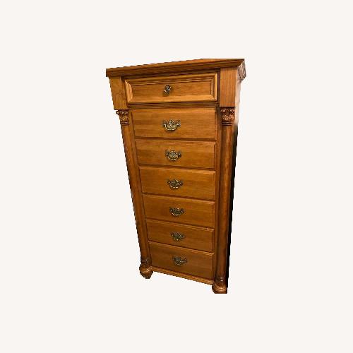 Used Vintage/Antique Finds Light Brown Wood Dresser for sale on AptDeco