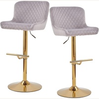Light Gray Velvet Dining Chairs