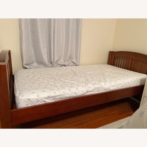 Used Solid Wood Bottom Bunk Bed Frame for sale on AptDeco