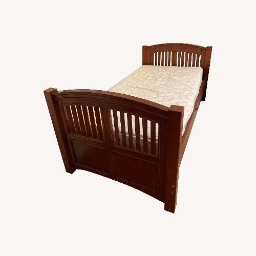 Used Solid Wood Bottom Bunk Bed Frame for sale on AptDeco