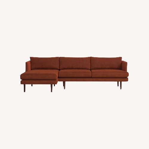 Used AllModern Miller 2 Fabric 2 Piece Sectional for sale on AptDeco