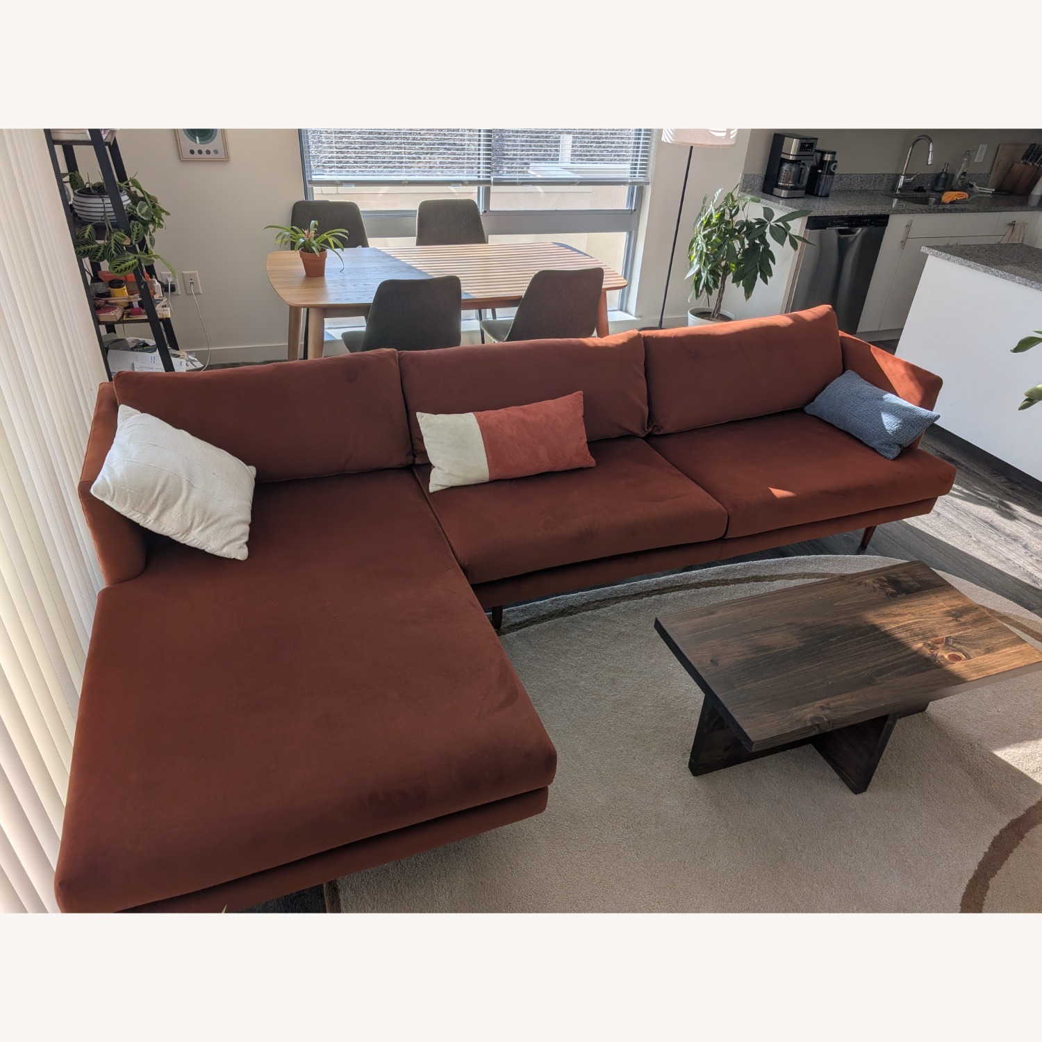 AllModern Miller 2 Fabric 2 Piece Sectional - image-1