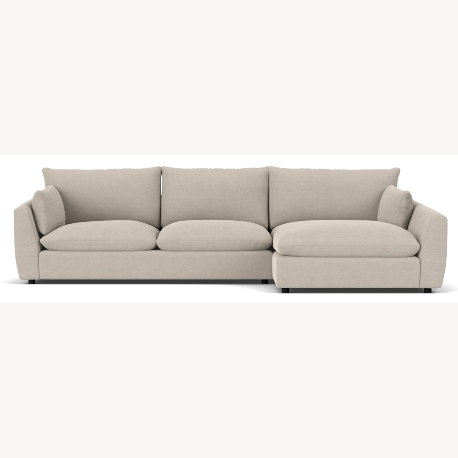 Room & Board Weber Light Gray Fabric 3+ Piece Sectional - image-4