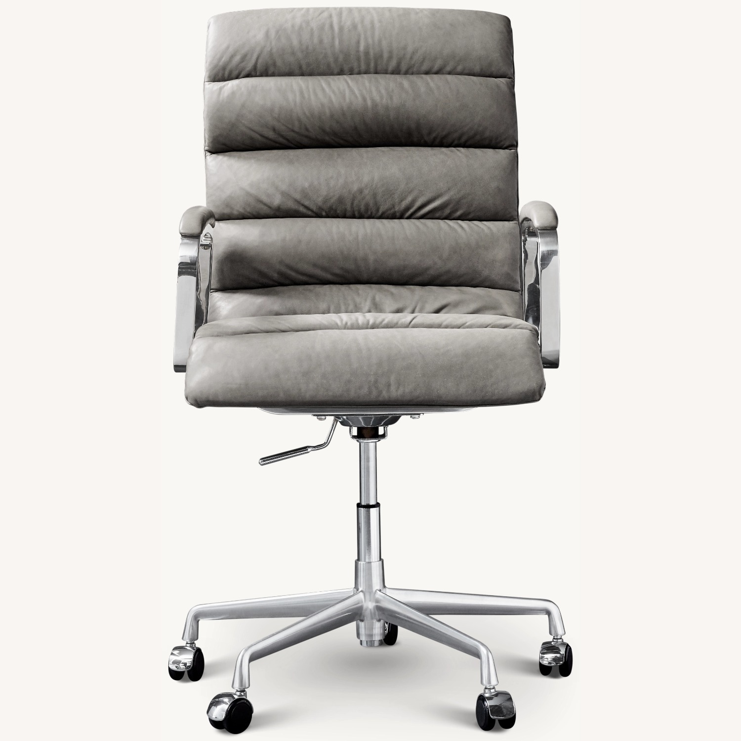 Restoration Hardware Oviedo Leather Desk Chair - image-3